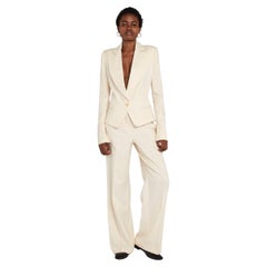 Alexander McQueen Traje de rayas Buttermilk S/S 2000