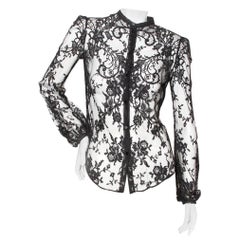 Alexander McQueen Button Down Lace Blouse