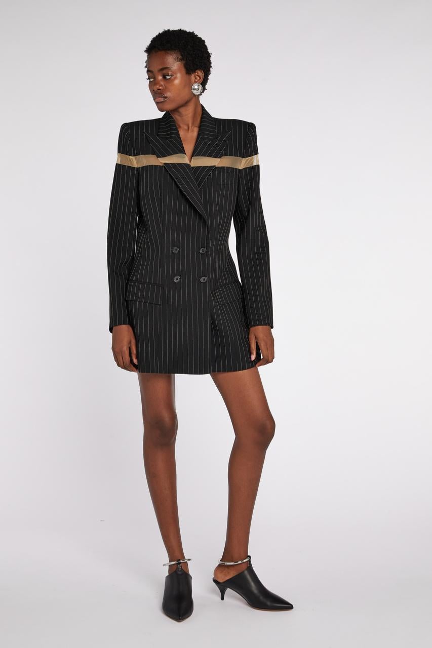 Black Alexander Mcqueen by Lee Mcqueen Deconstructed Jacket S/S 1998 For Sale