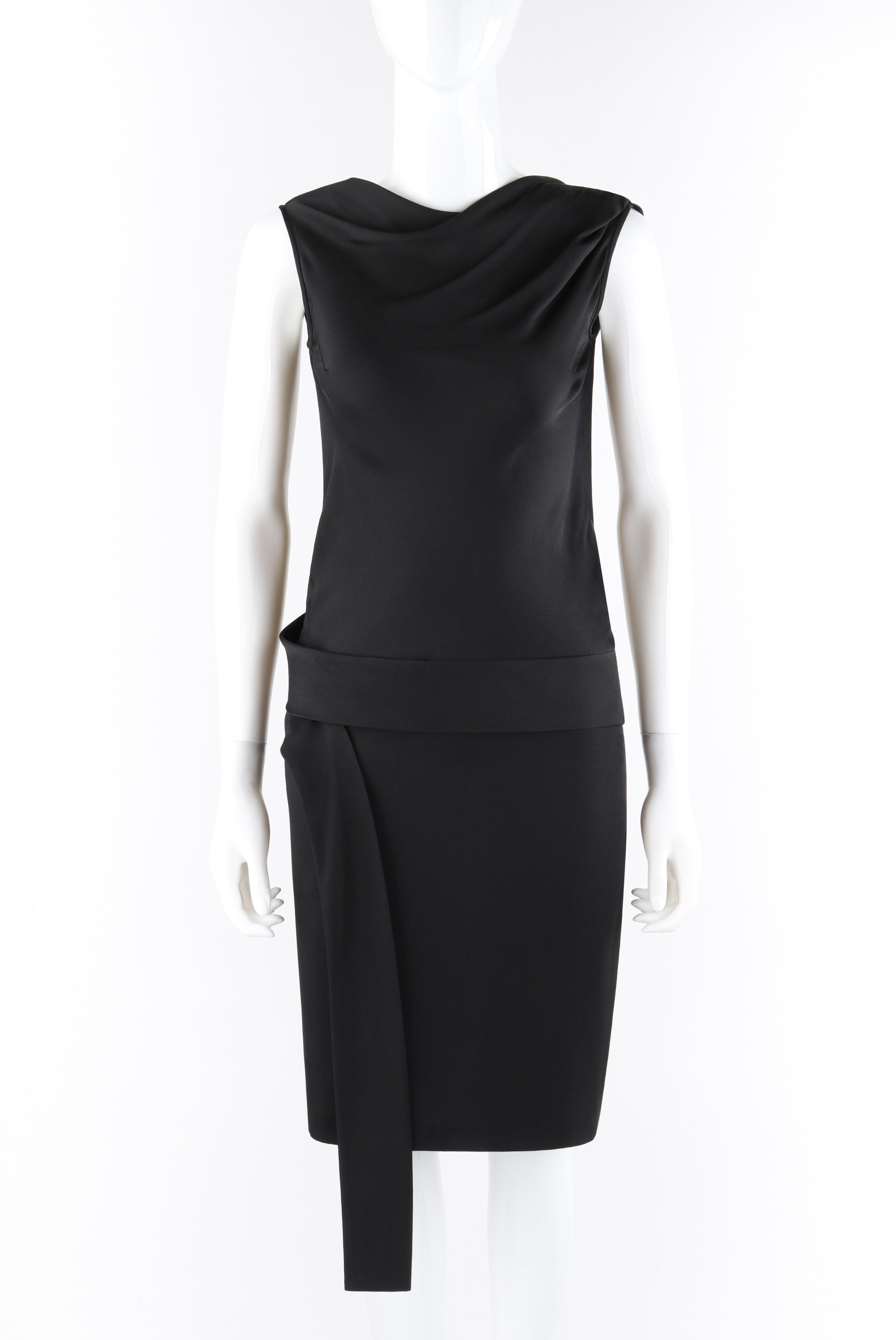 ALEXANDER McQUEEN c. 2007 Black Ribbon Band Silk Drop Waist Sleeveless Dress

Brand / Manufacturer: Alexander McQueen
Designer: Alexander McQueen
Collection: c.2007
Style: Dress
Color(s): Black
Lined: No
Marked Fabric Content: 100% Silk
Additional