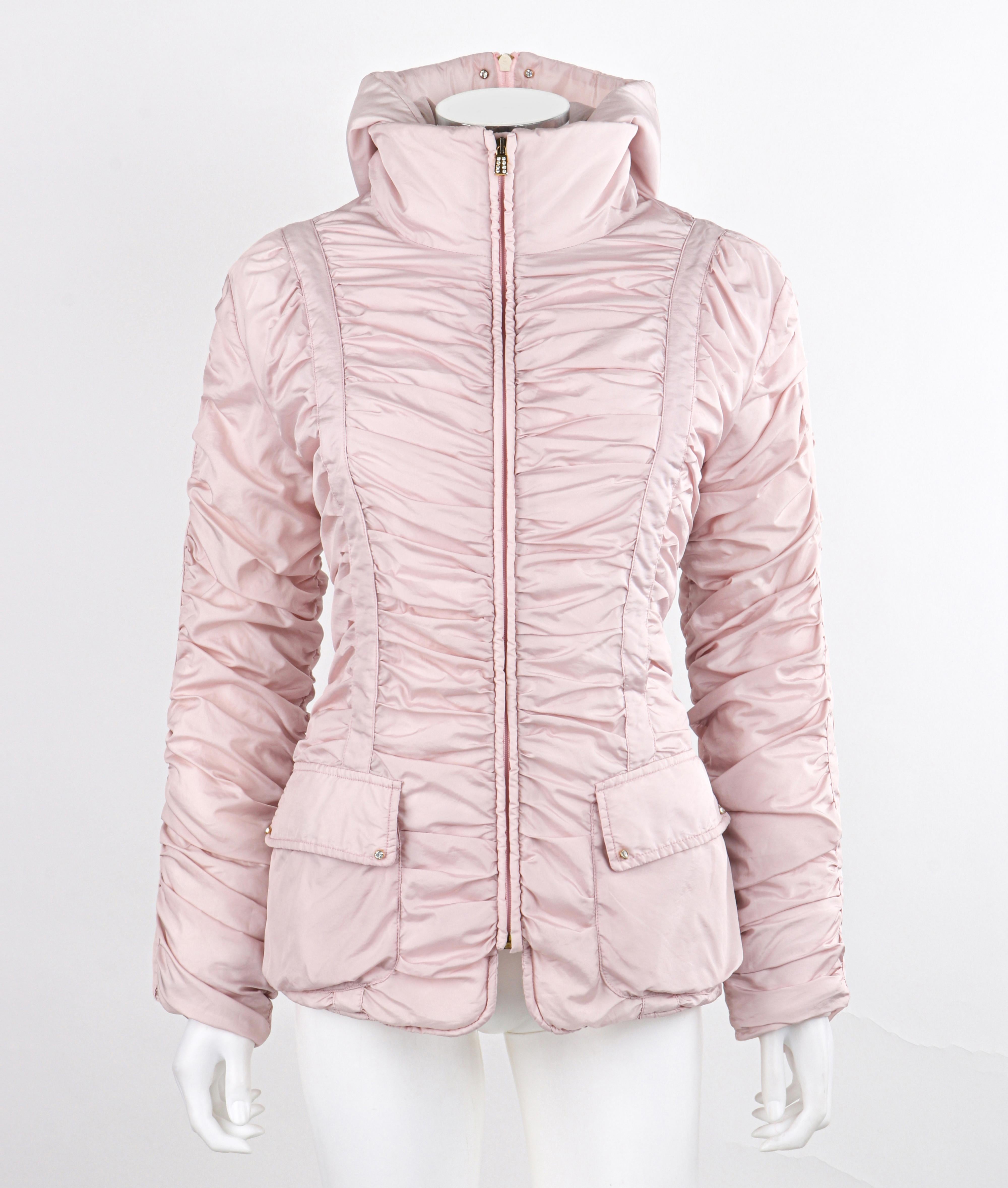 ALEXANDER McQUEEN c.1990's Vtg Pink Ruched Hooded Zip Up Puffer Jacket Coat VTG

Brand / Manufacturer: Alexander McQueen
Circa: 1990's
Designer: Alexander McQueen
Style: Puffer Coat
Color(s): Pink
Lined: Yes
Unmarked Fabric (feel of): Polyester