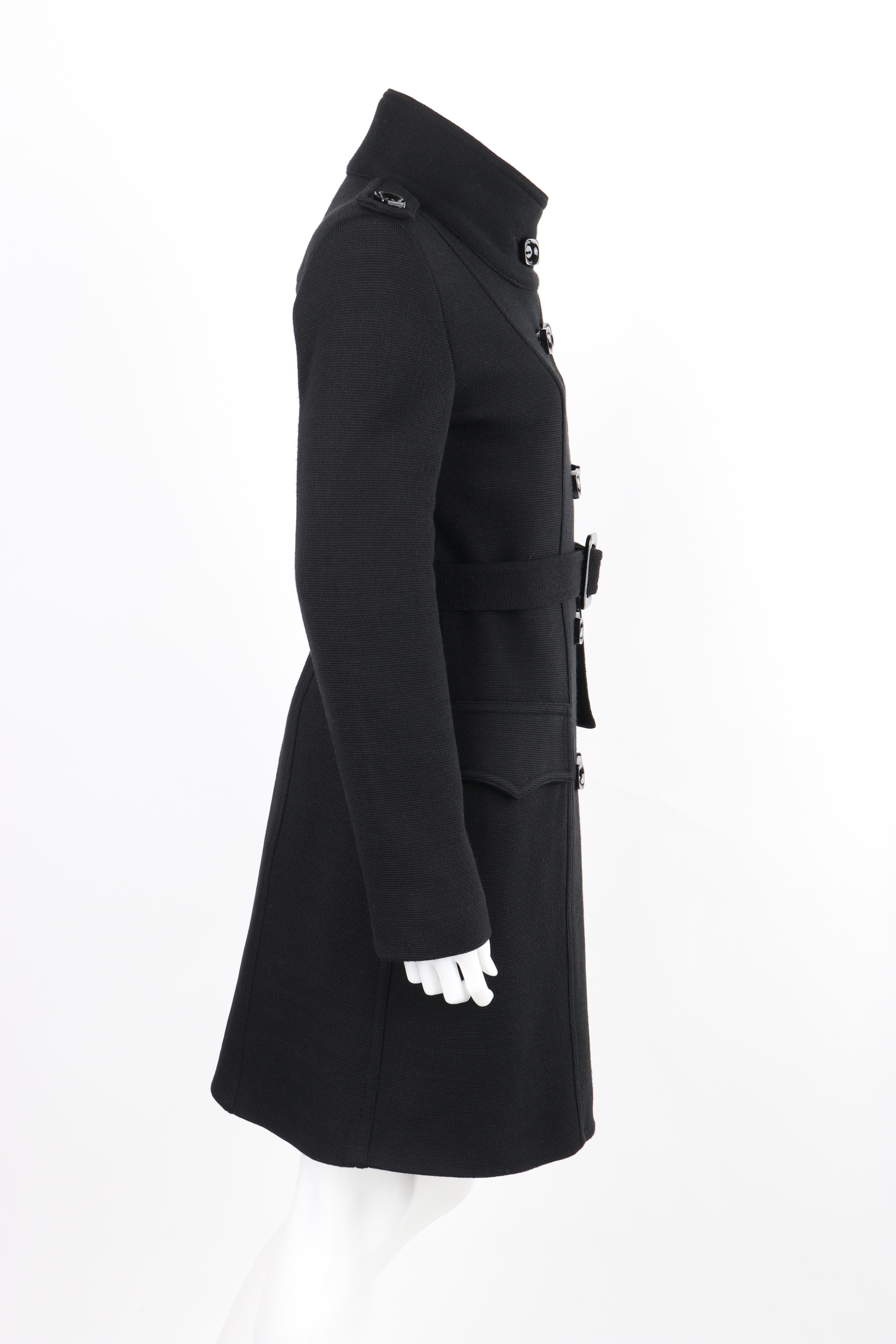 black structured coat