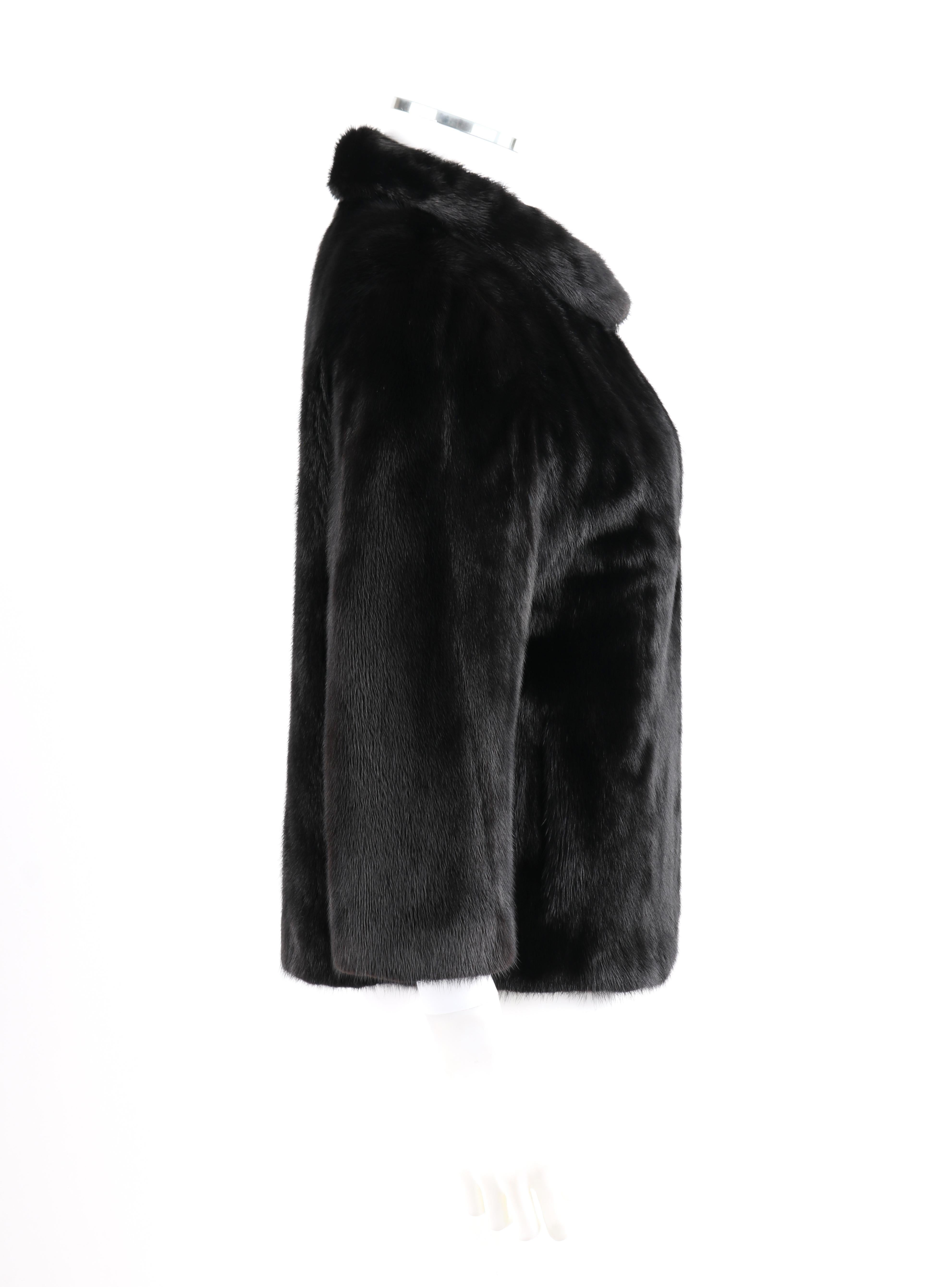 short black mink jacket
