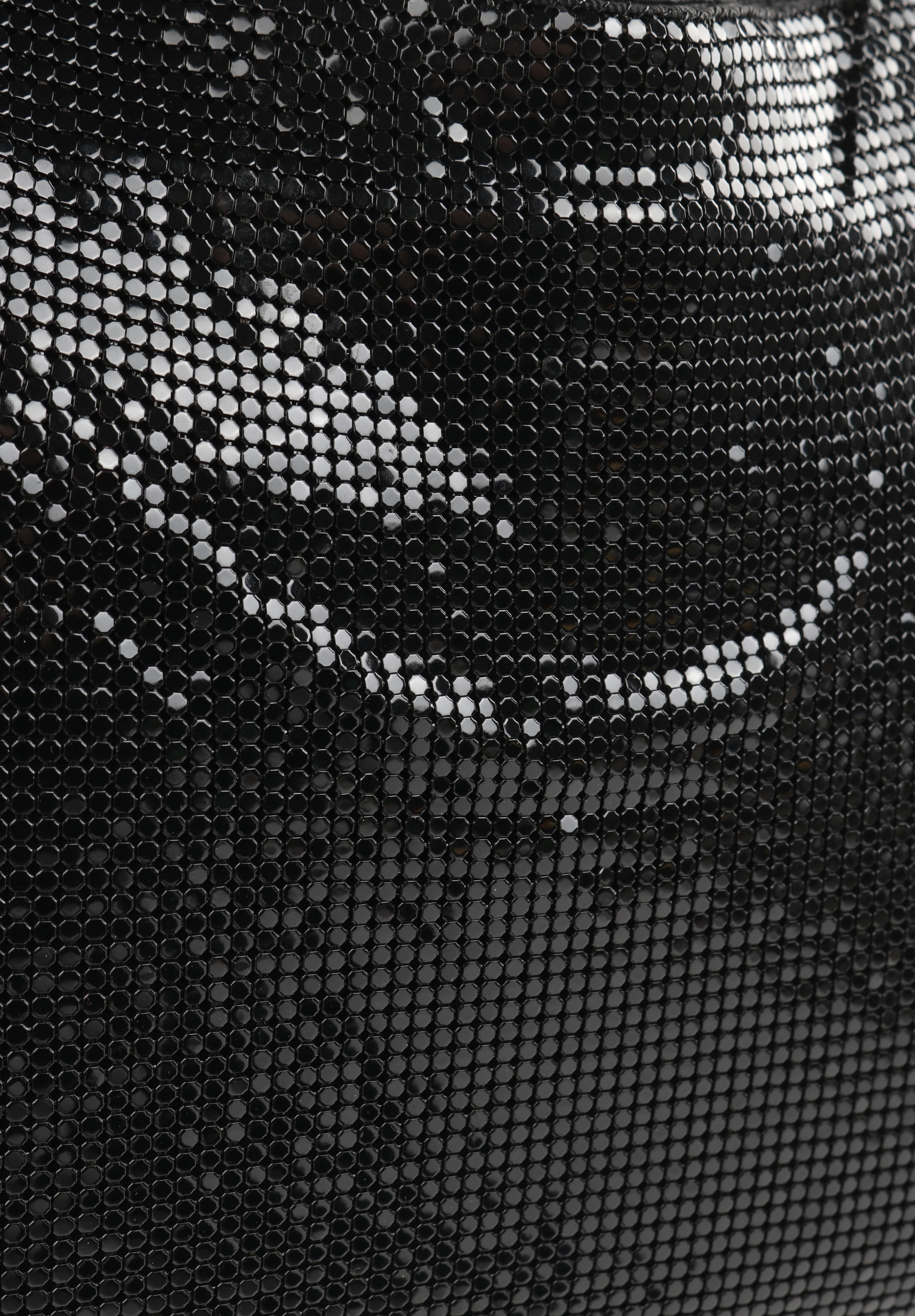 ALEXANDER McQUEEN ca. 1998 Schwarze Pixel Kettenhemd Top Handtasche SELTEN im Angebot 6