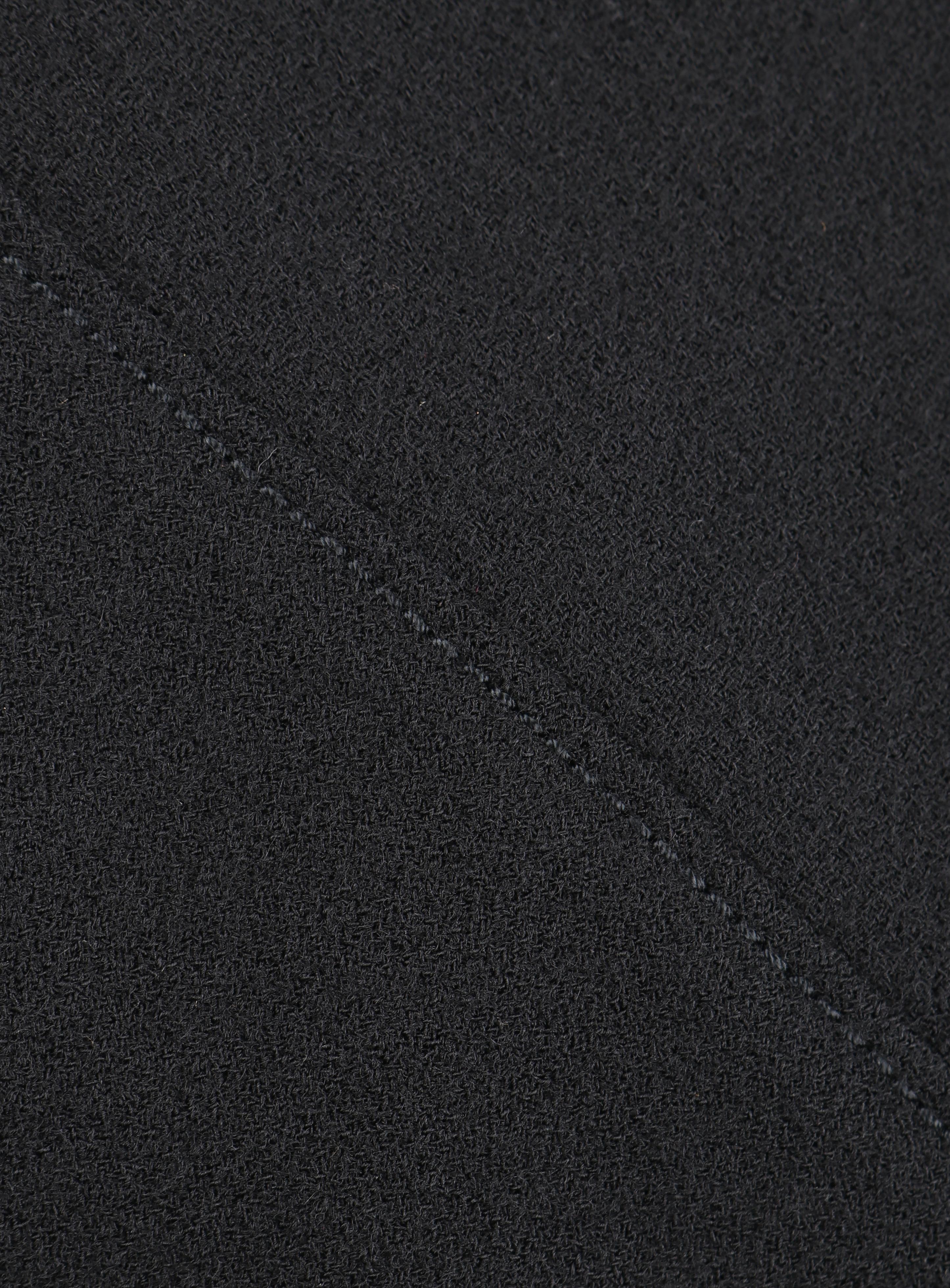 ALEXANDER McQUEEN c.2007 Black Wool Geometric Paneled V-Neck Cocktail Dress For Sale 2
