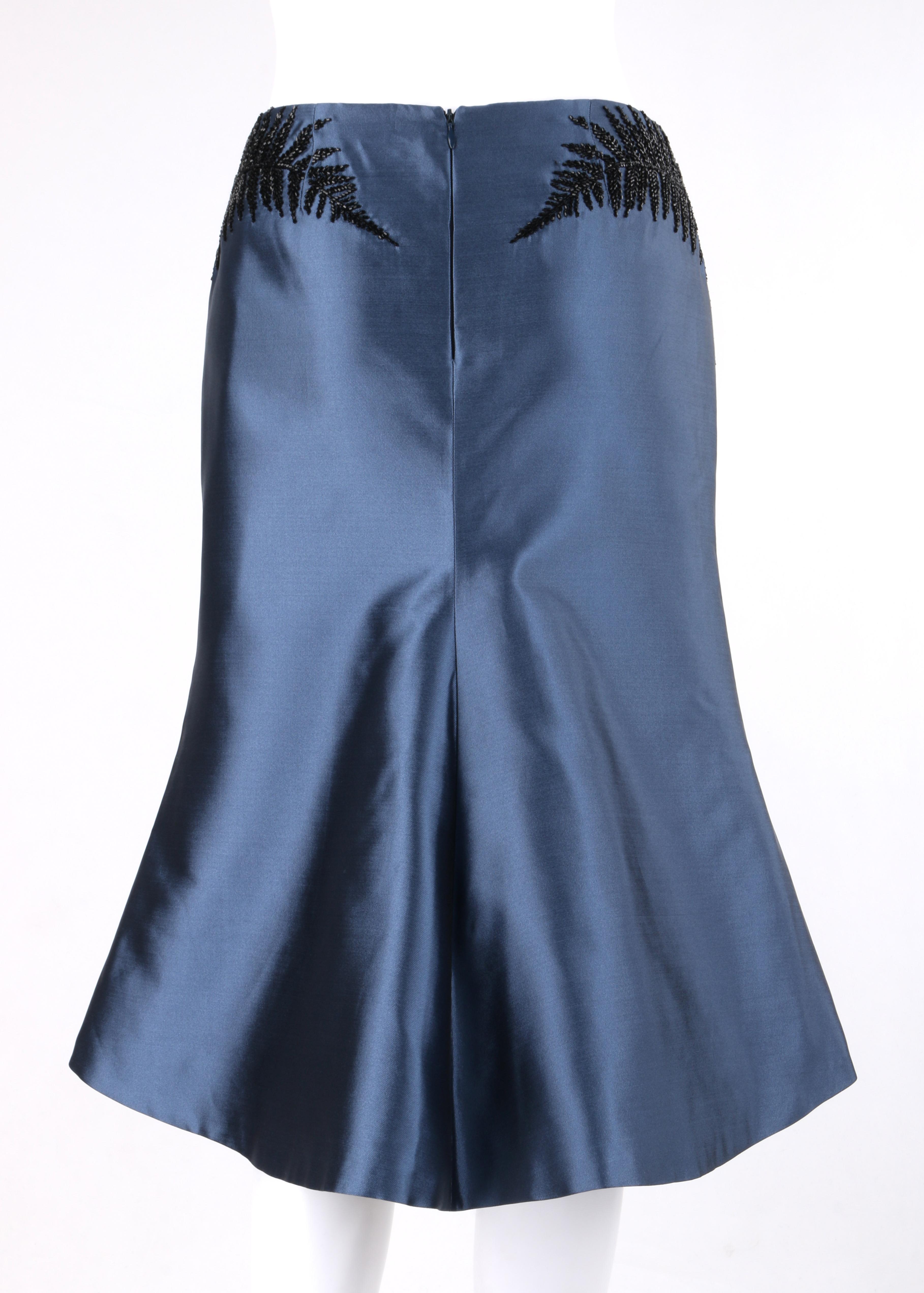 blue beaded skirt