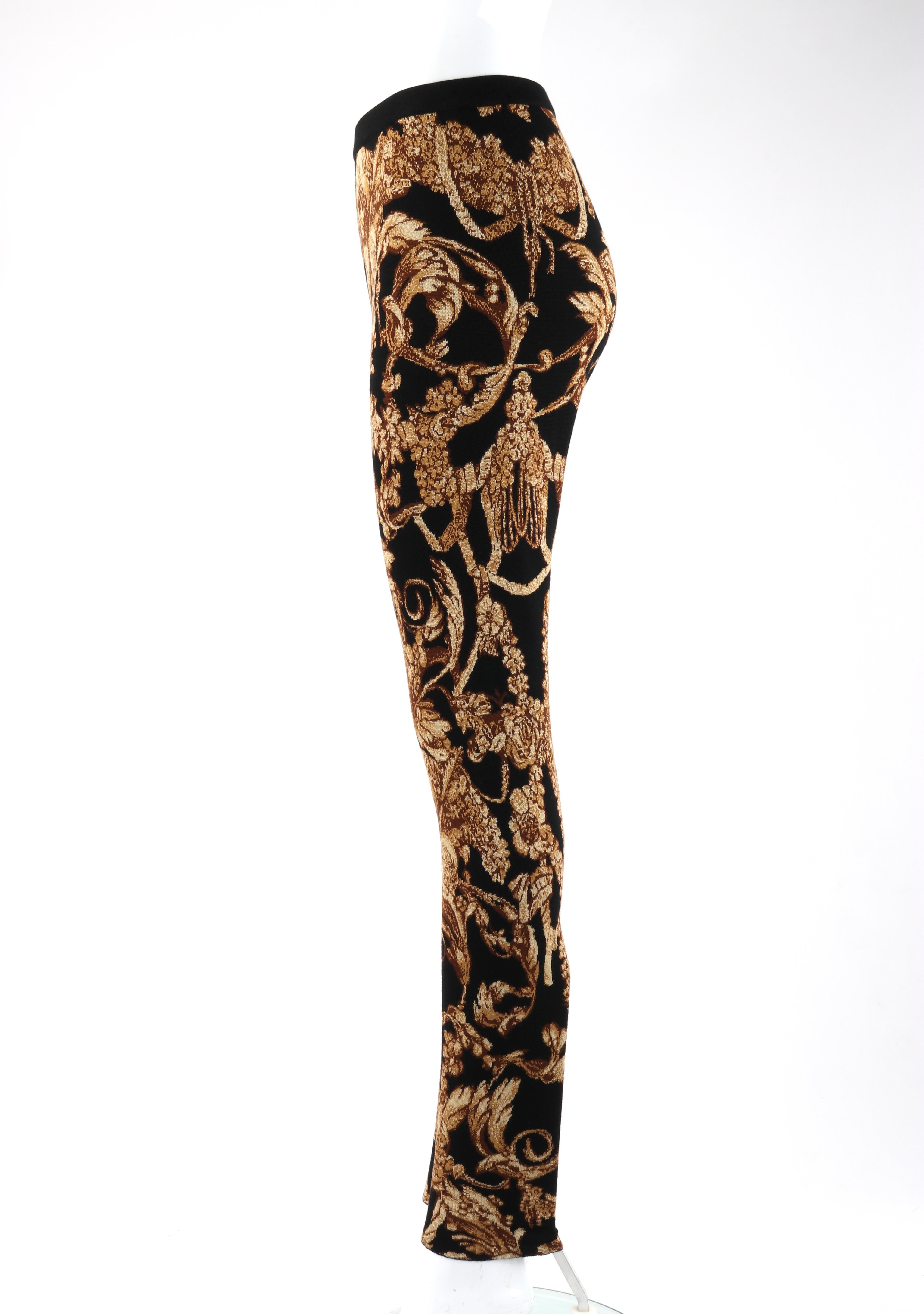 Women's ALEXANDER McQUEEN c.2010 “Angels & Demons” Grinling Gibbons Knit Legging For Sale