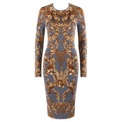 ALEXANDER McQUEEN c.2010 “Angels & Demons” Grinling Gibbons Knit Sheath Dress