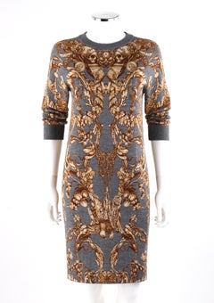 ALEXANDER McQUEEN c.2010 “Angels & Demons” Grinling Gibbons Shift Knit Dress