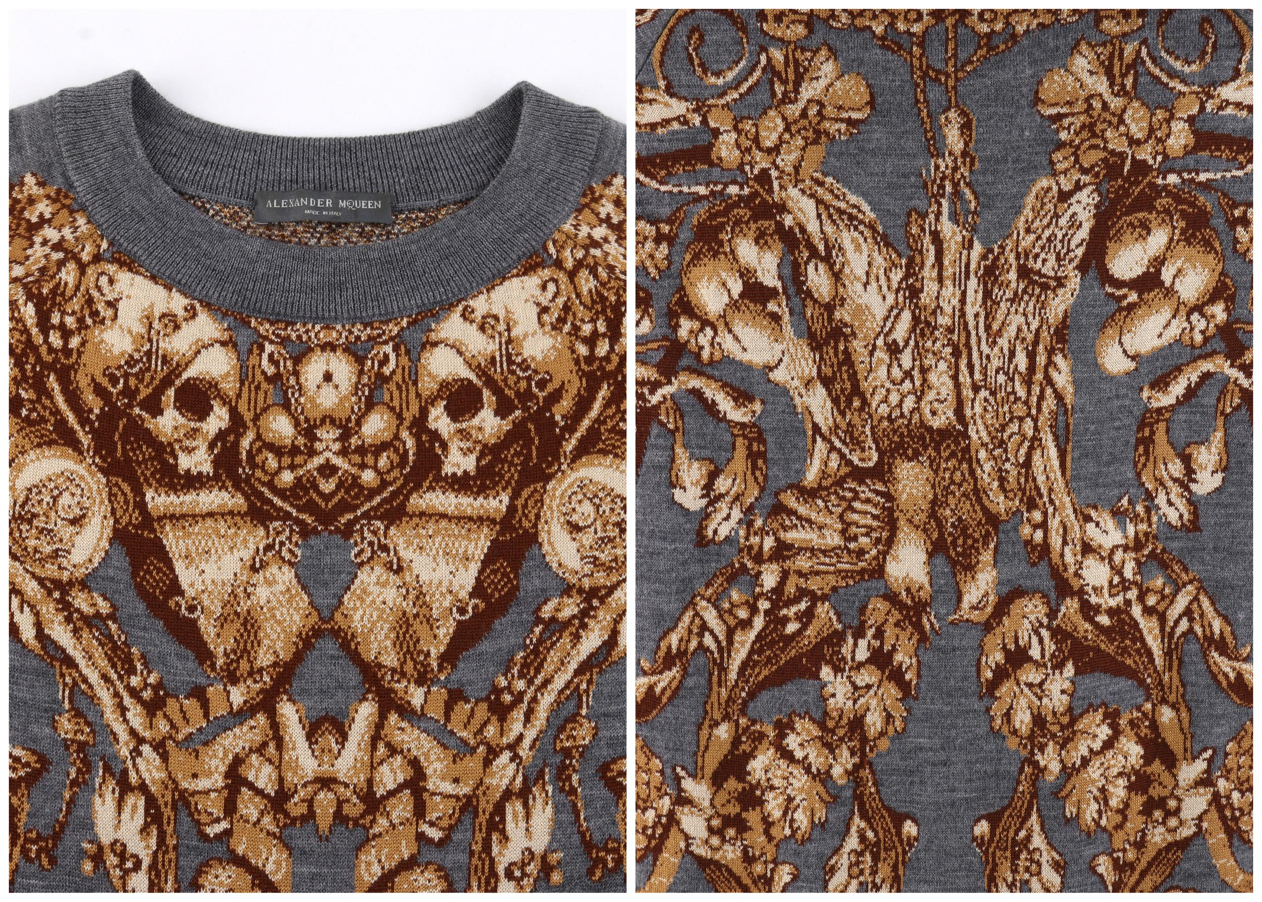 Women's ALEXANDER McQUEEN c.2010 “Angels & Demons” Grinling Gibbons Shift Knit Dress  For Sale