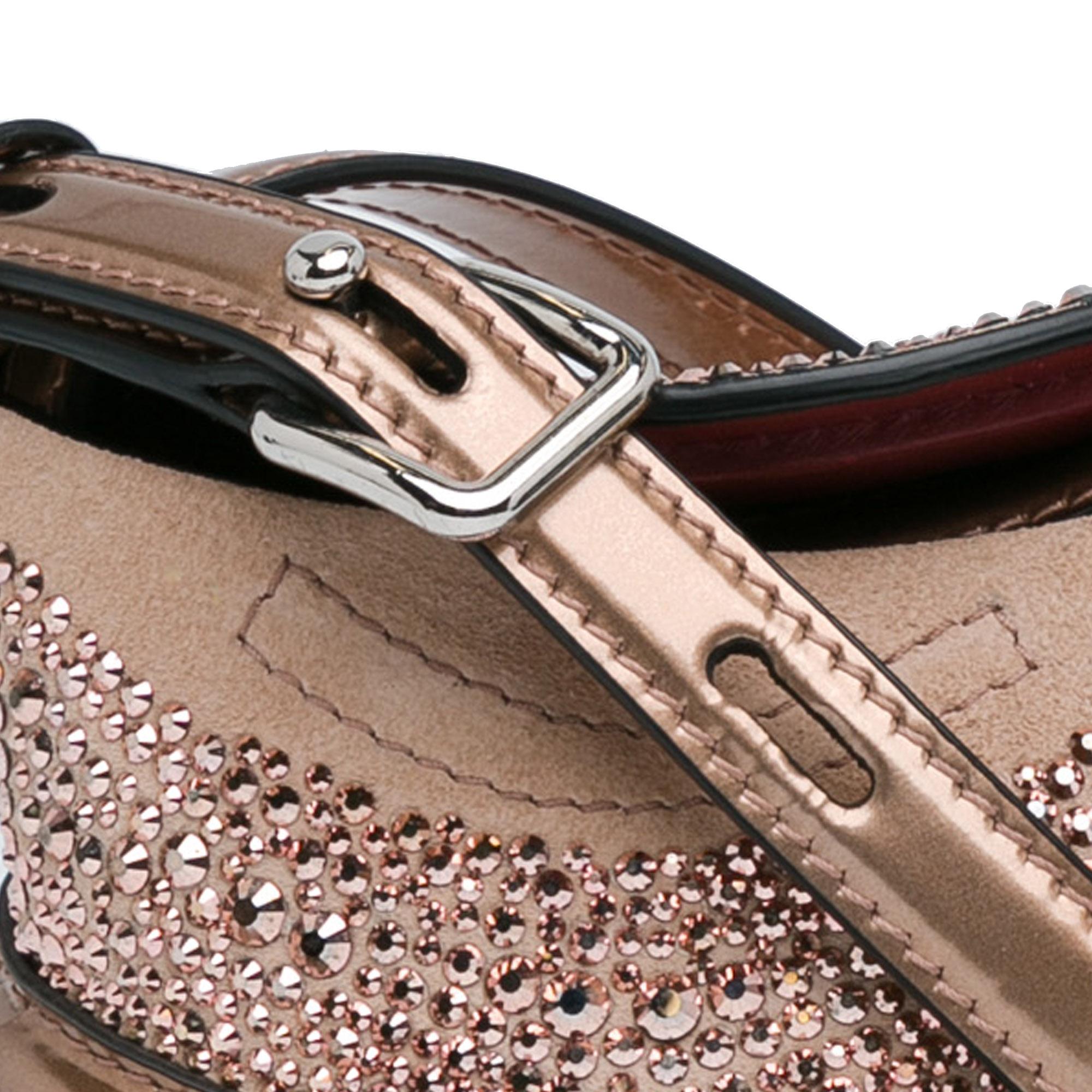 Alexander McQueen Calfskin Crystal Embellished The Curve Bucket Bag For Sale 2