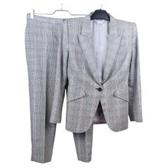 Traje pantalón a cuadros Alexander McQueen