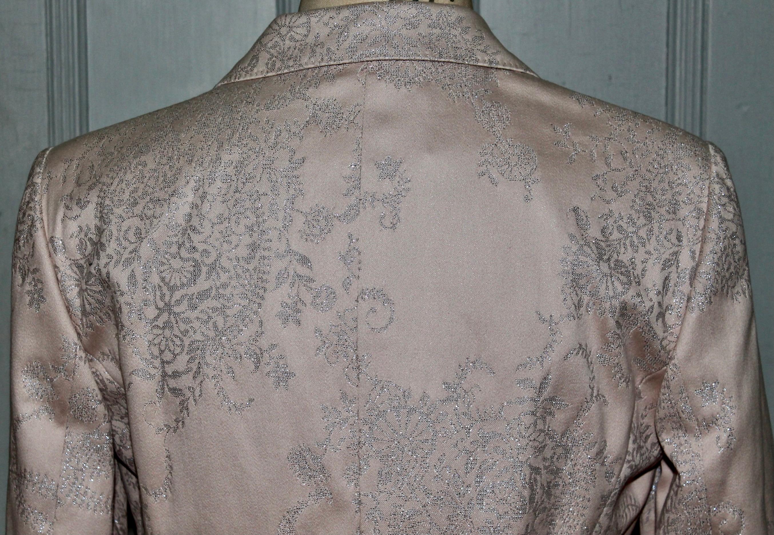 Alexander McQueen circa 2000 Dusty Pale Rose Suit For Sale 6