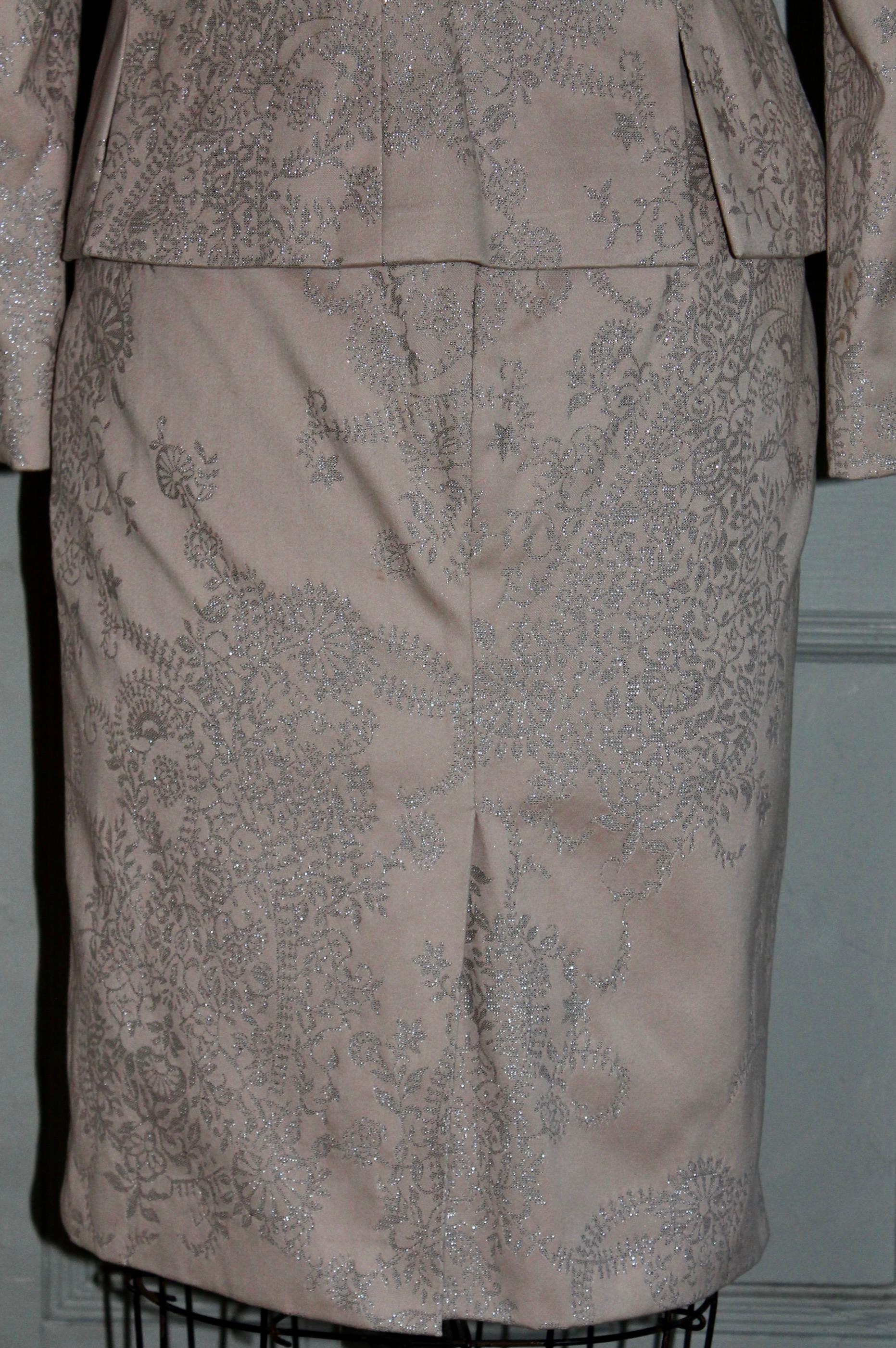 Alexander McQueen circa 2000 Dusty Pale Rose Suit For Sale 8