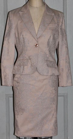 Alexander McQueen circa 2000 Dusty Pale Rose Suit