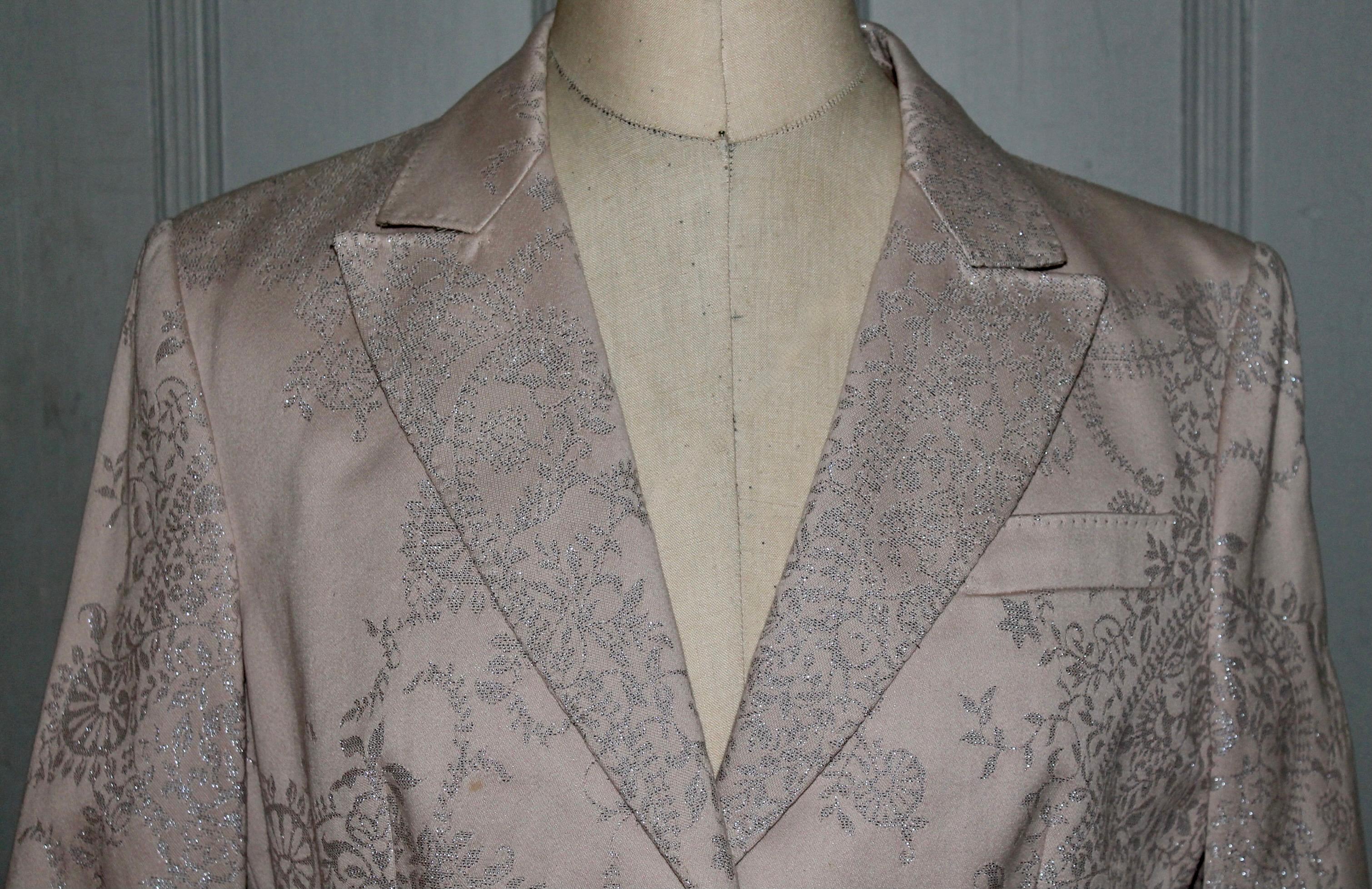 Alexander McQueen circa 2000 Dusty Pale Rose Suit For Sale 1