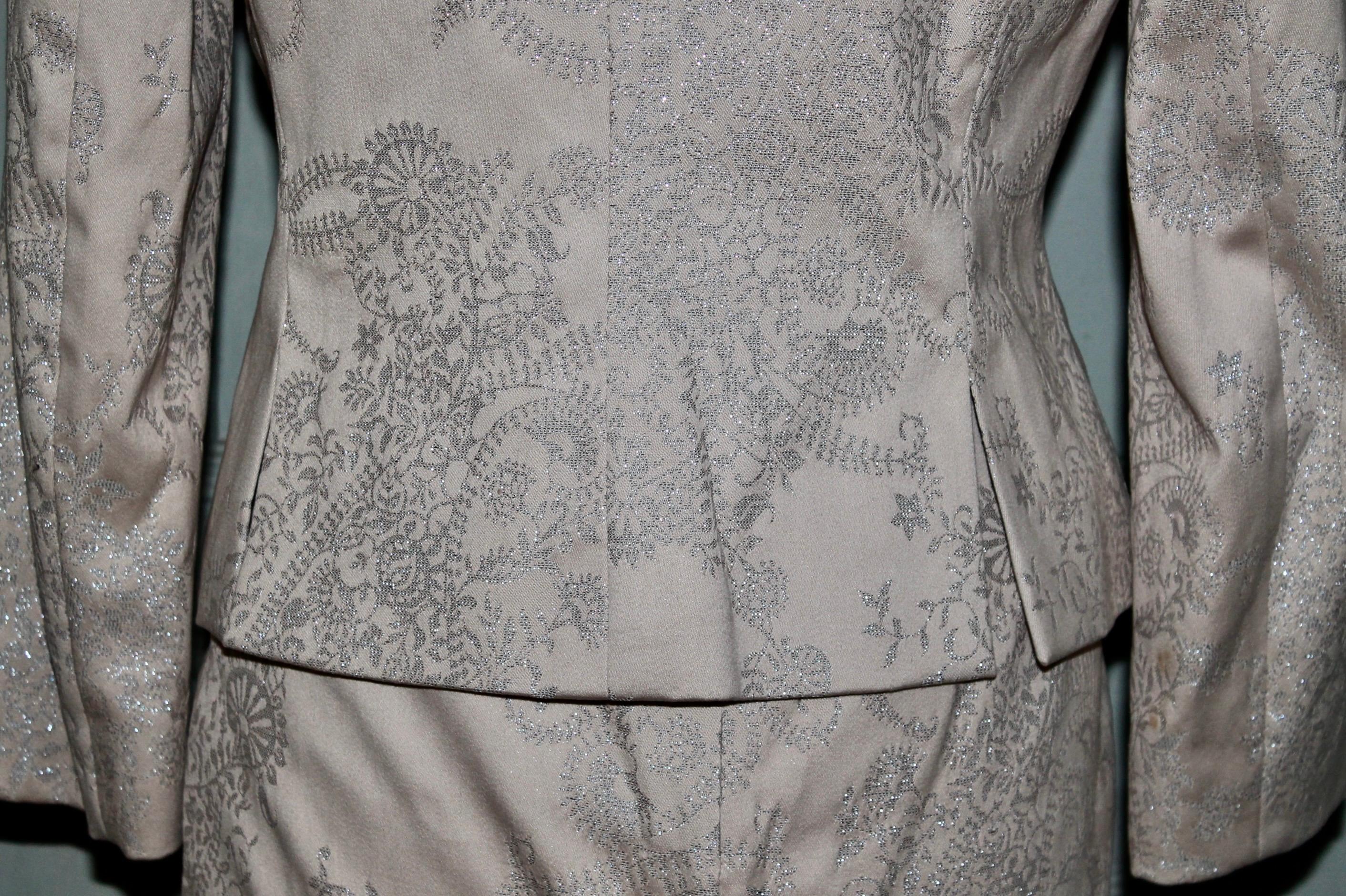 Alexander McQueen circa 2000 Dusty Pale Rose Suit For Sale 4