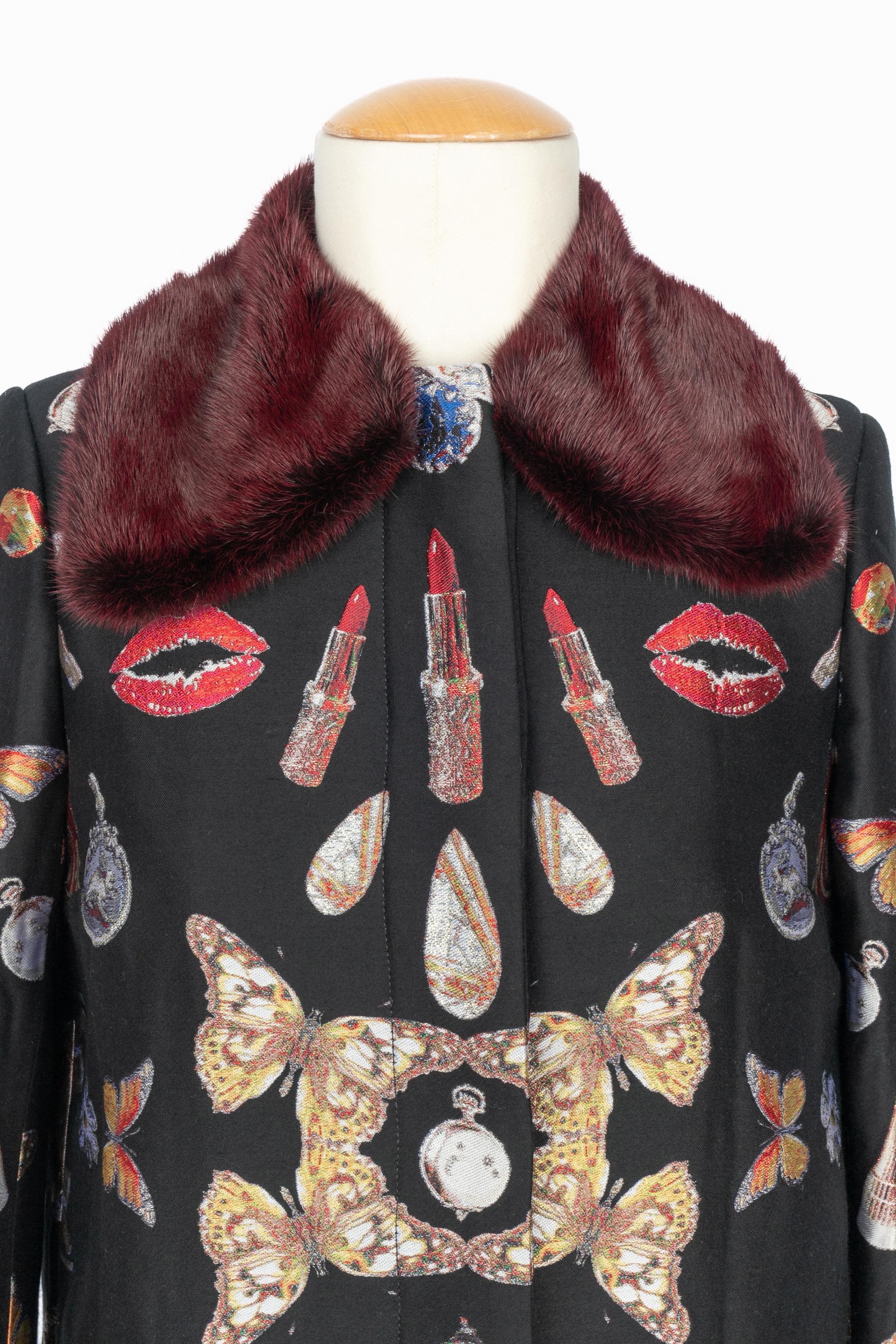 Nero Cappotto Alexander McQueen in vendita