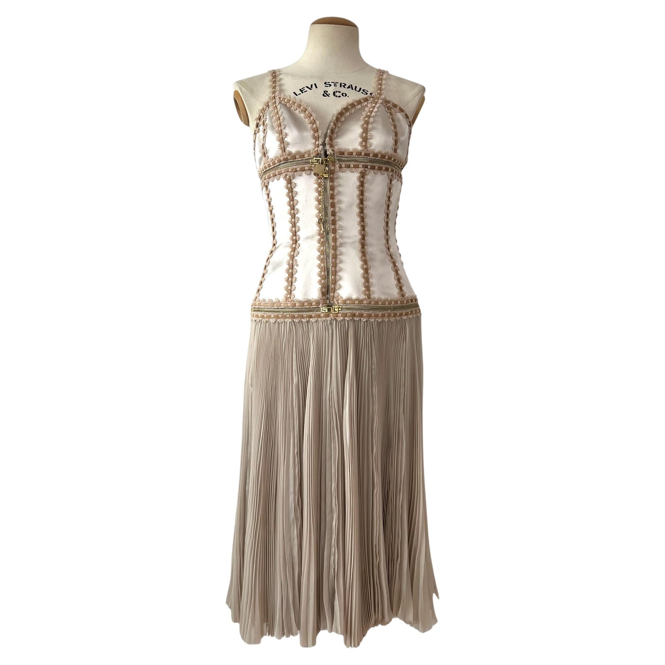 Alexander McQueen - Vestito a bustino con dettaglio lucchetto - Autunno/Inverno 200 in vendita