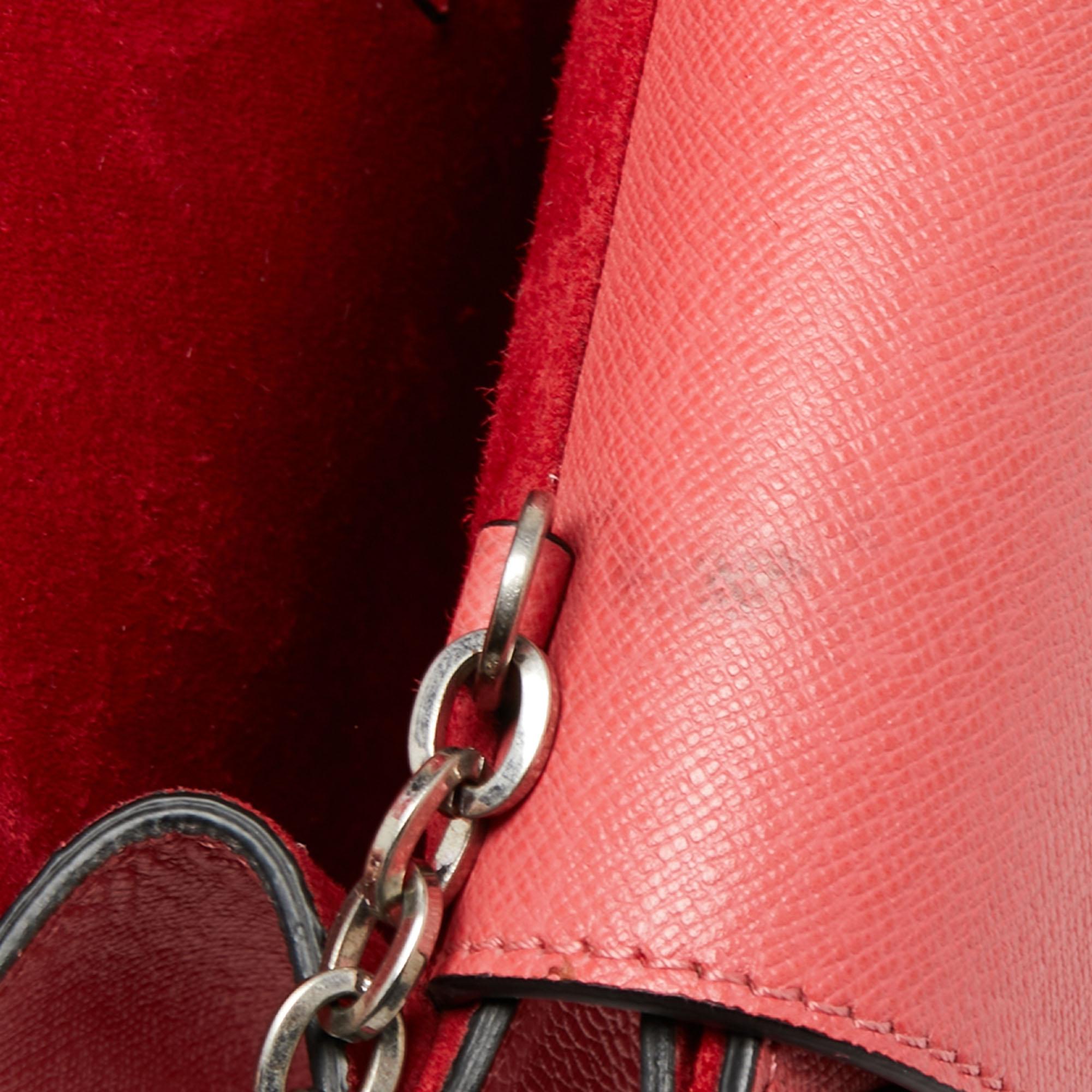 Alexander McQueen Coral Pink Leather Heroine Shoulder Bag 3