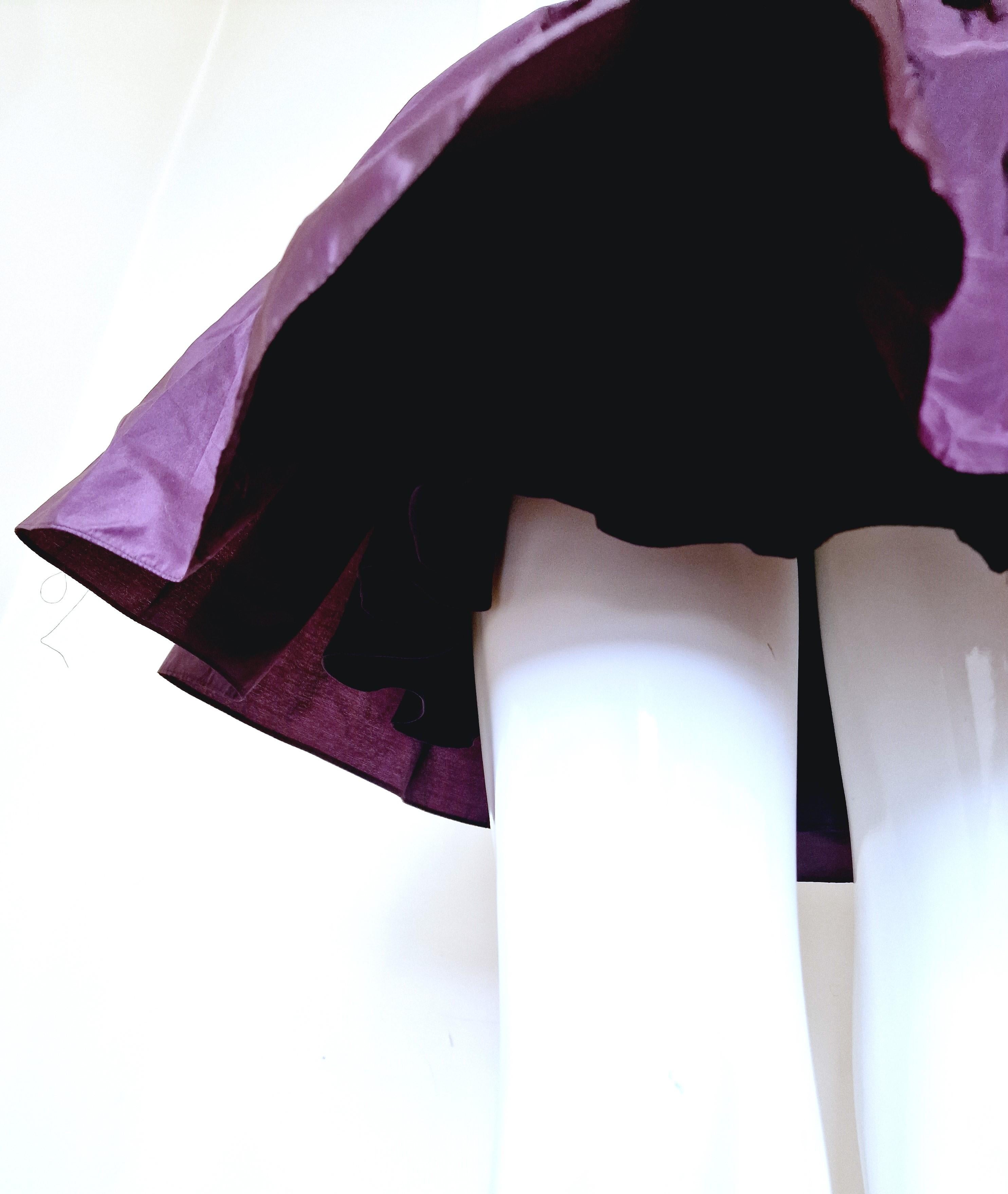 Alexander McQueen Corset Bustier Lace Up Tutu Petticoat Violet Medium Gown Dress For Sale 9