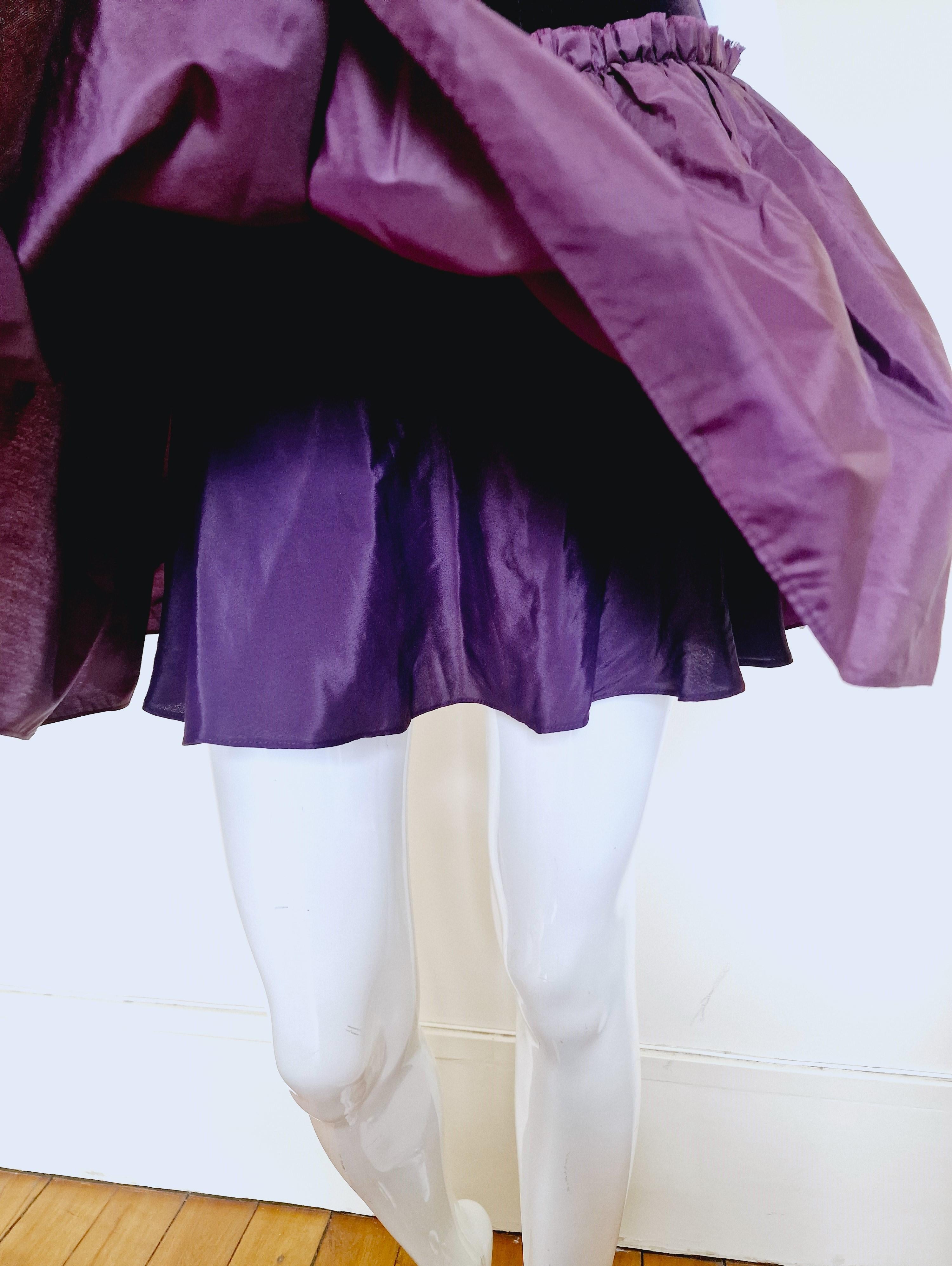 Alexander McQueen Corset Bustier Lace Up Tutu Petticoat Violet Medium Gown Dress For Sale 3