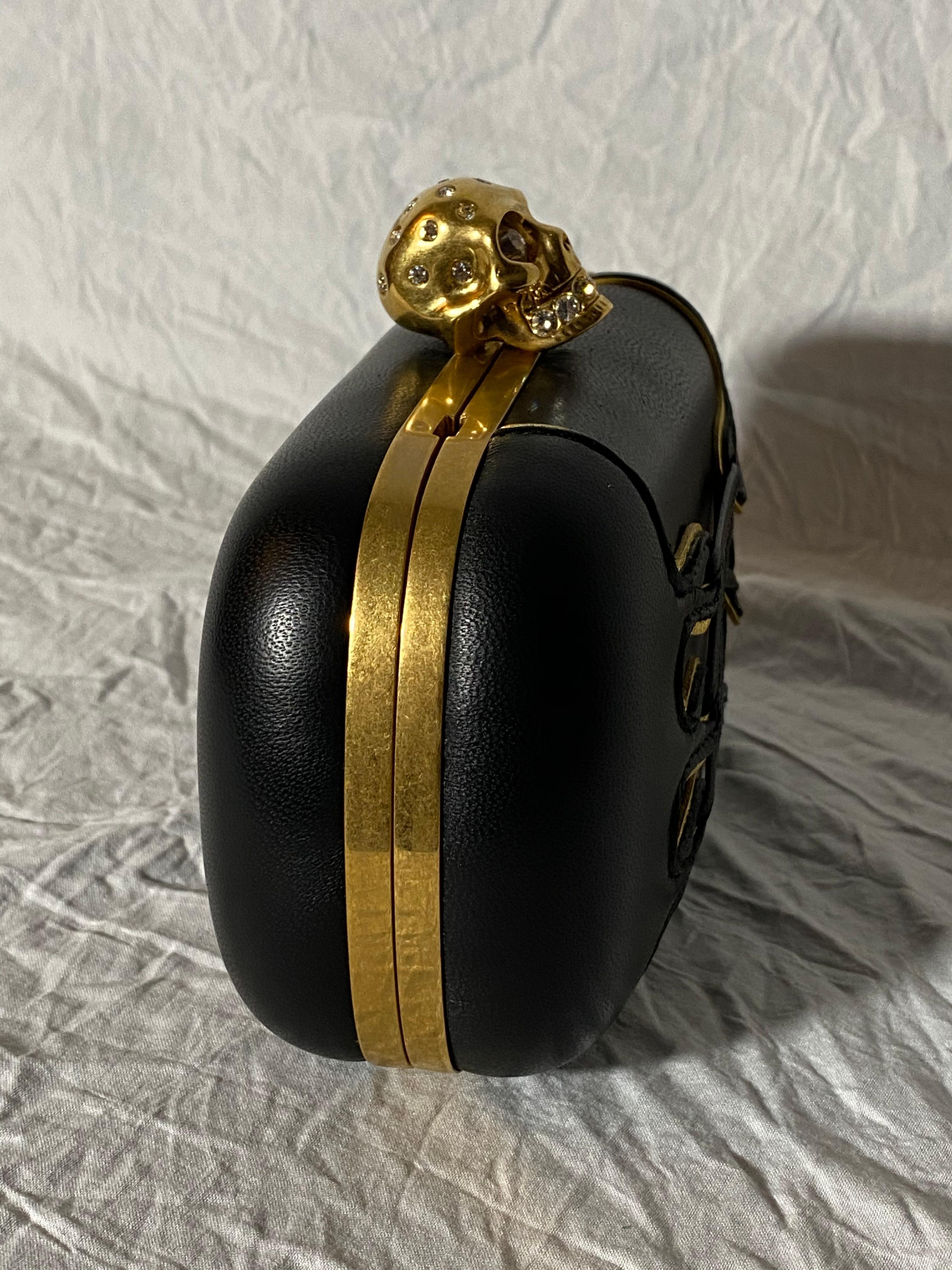 alexander mcqueen skull box clutch