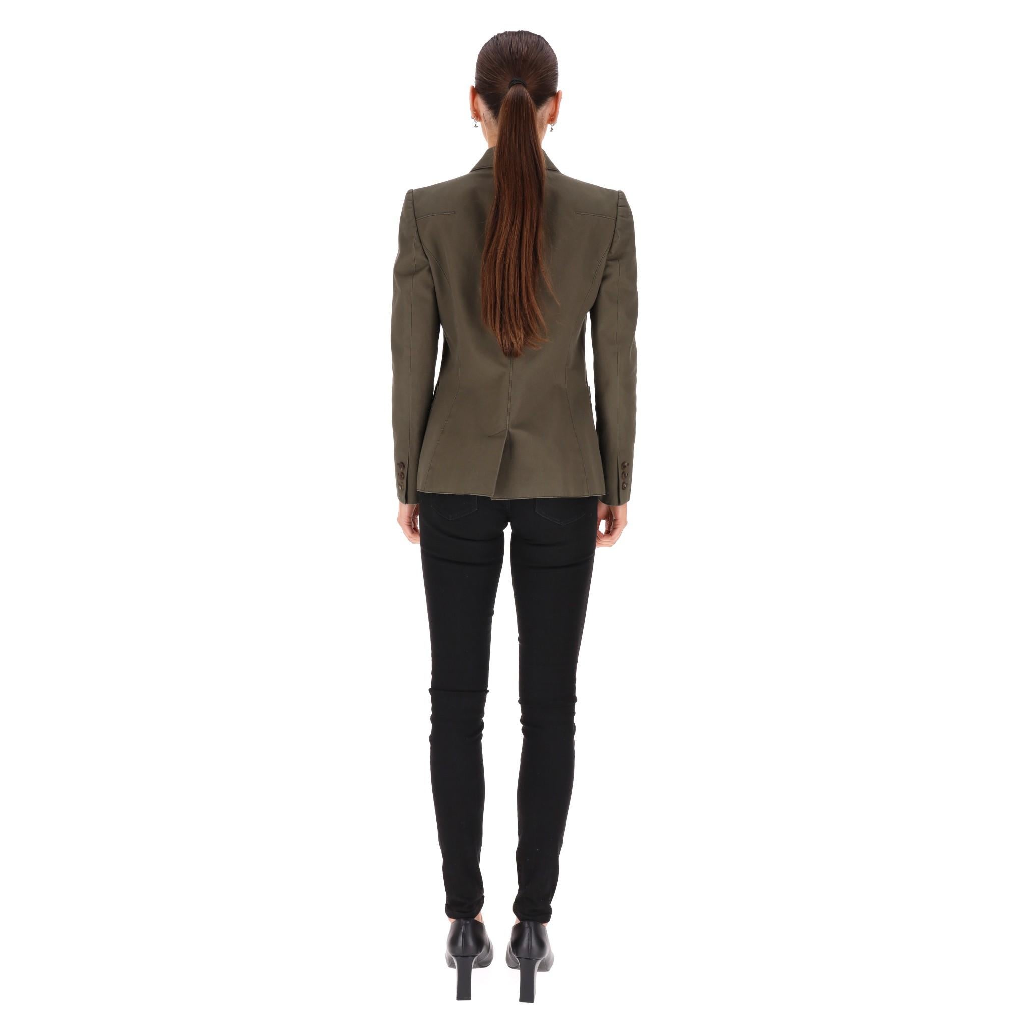Giacca in gabardine di cotone di Alexander McQueen In condizioni ottime in vendita a London, GB