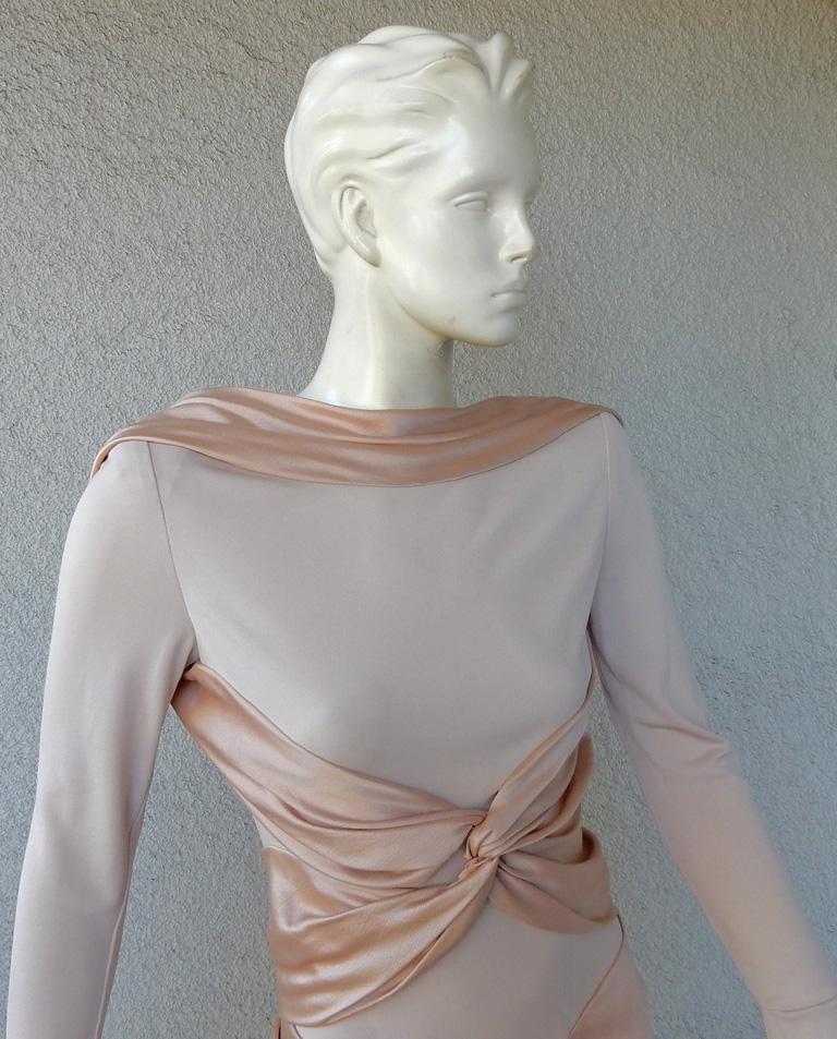 Alexander McQueen Coveted Runway Twist and Tie Dress  NWT In New Condition For Sale In Los Angeles, CA
