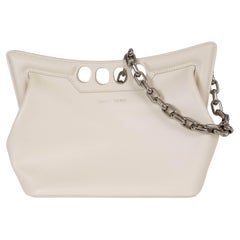 ALEXANDER MCQUEEN cream leather 2023 THE PEAK SMALL Bag