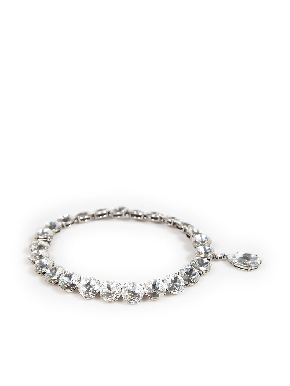 Alexander McQueen Crystal Brass Choker Necklace In Good Condition In London, GB