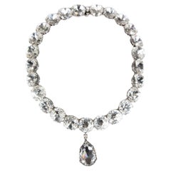 Alexander McQueen - Collier ras du cou en cristal et laiton