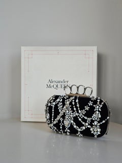 Alexander McQueen Crystal Lace Four-Ring Knuckle Box Clutch Bag Collector piece