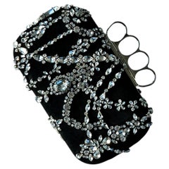 Alexander McQueen Crystal Lace Four-Ring Knuckle Box Clutch Bag Collector piece