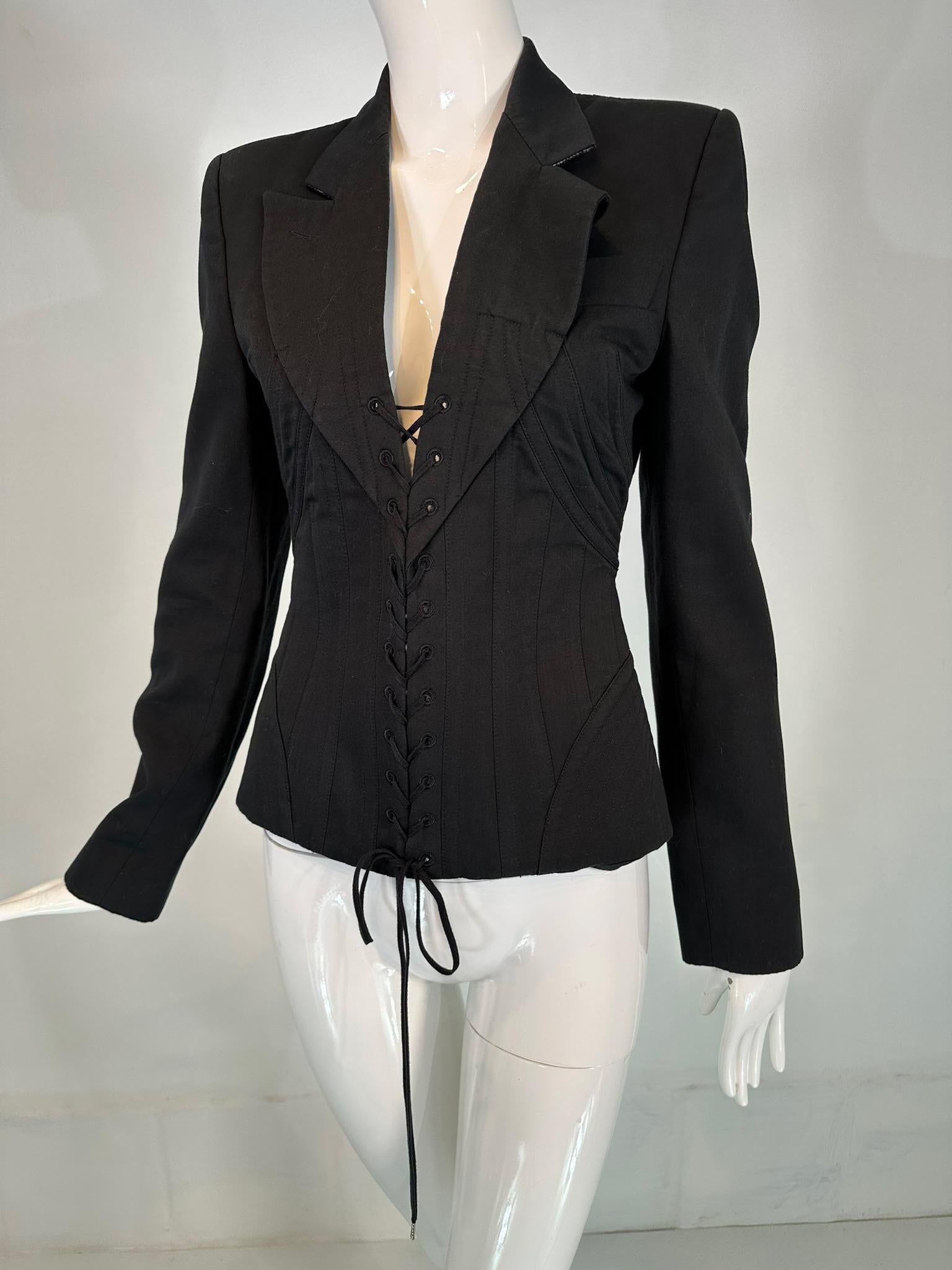 Alexander McQueen Dance of the Twisted Bull Collection Look 21 Corset Jacket For Sale 9