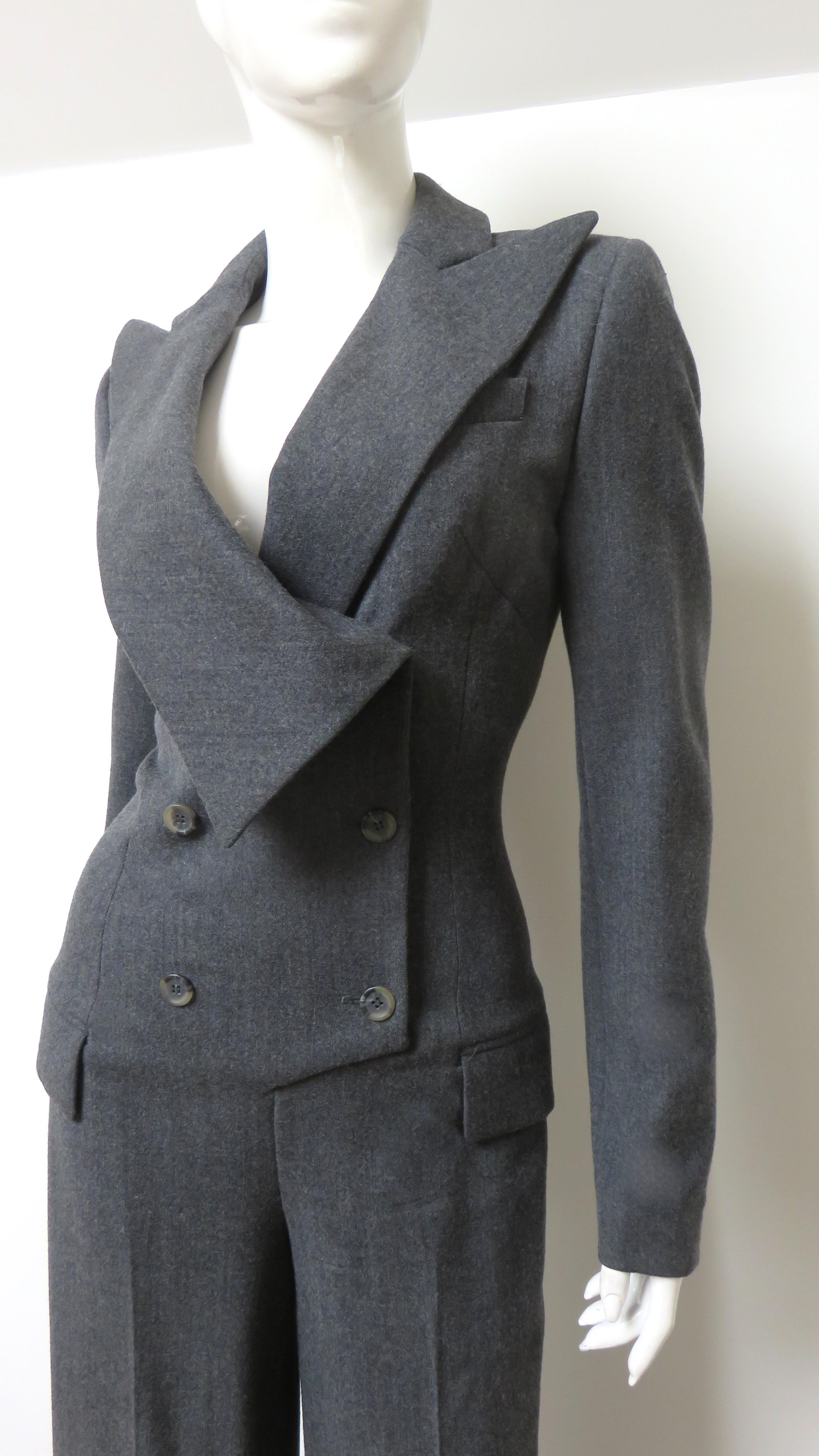 Black Alexander McQueen 'DANTE' AW 1996 Jumpsuit