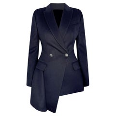 dark blue alexander mcqueen Alexander McQueen DARK BLUE WOOL JACKET 40 - 4