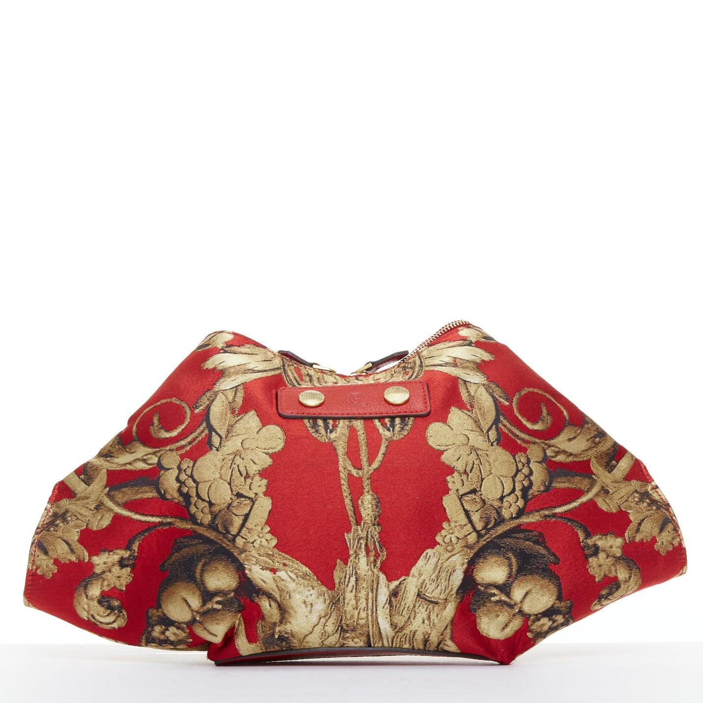 Alexander McQueen De Manta Angels Demons Grinling Gibbons - pochette in jacquard In condizioni ottime in vendita a Hong Kong, NT