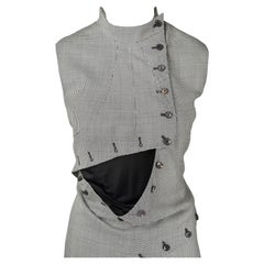 Alexander McQueen Deconstructed Cut-Out Tailoring Dress, Pre-Fall 2013 (IT 44)