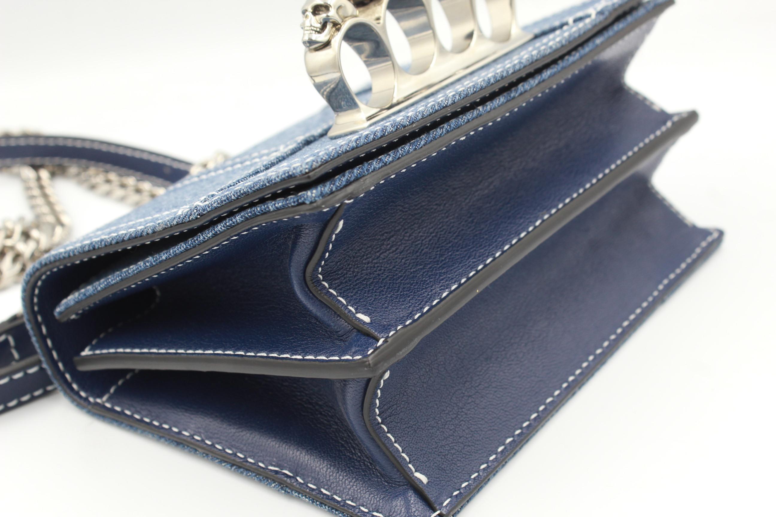 alexander mcqueen denim bag