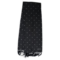 Alexander McQueen, dotted skull tuxedo scarf