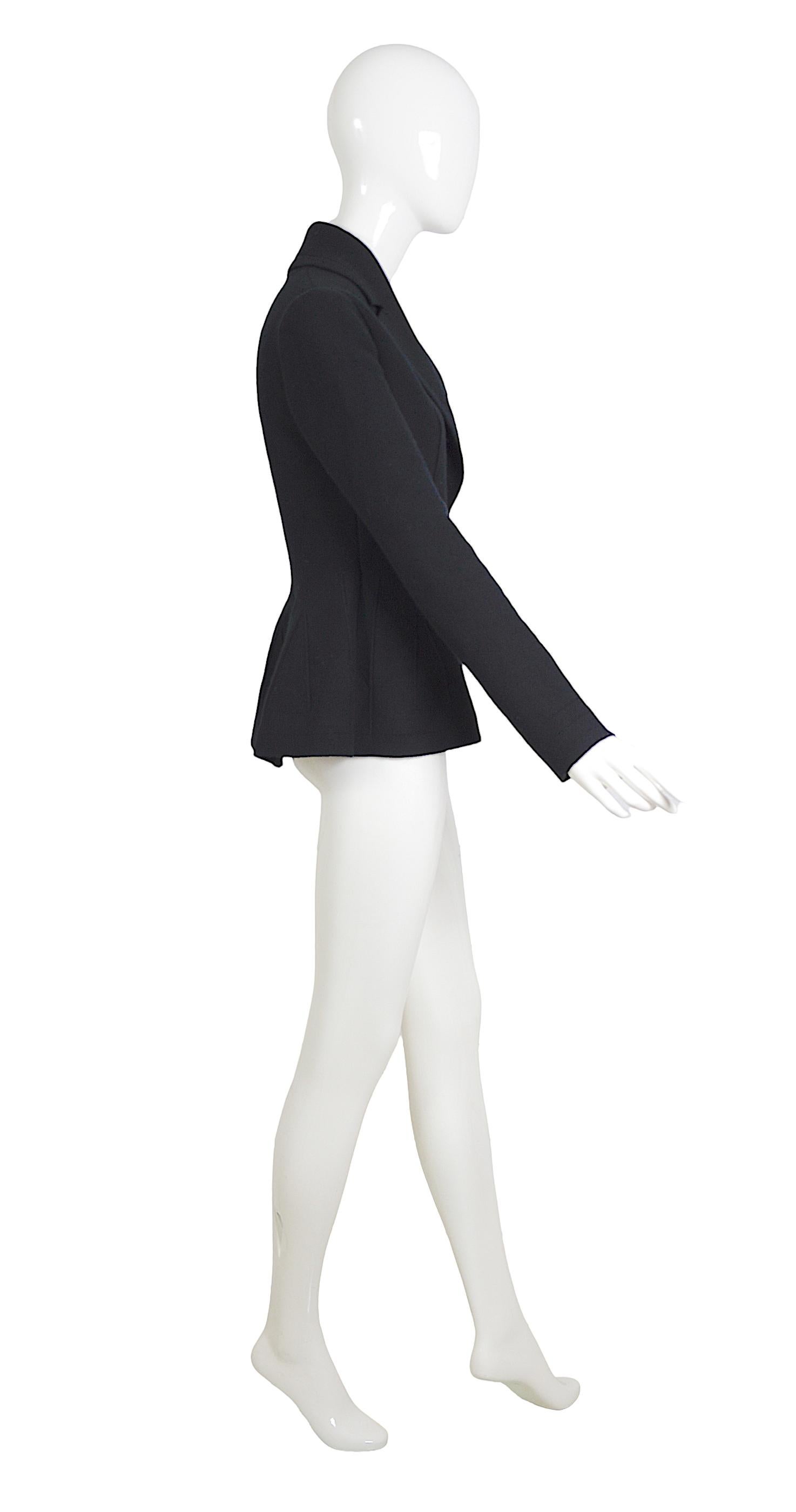 Alexander McQueen Double-Breasted Cashmere Knit Jersey Cardigan Jacket For Sale 1