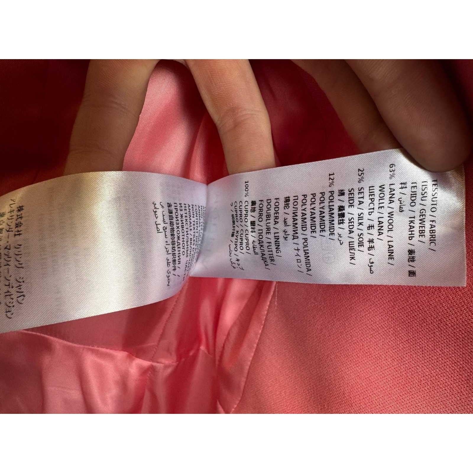 Alexander McQueen Blazer en laine rose à double col - IT42/M Pour femmes en vente