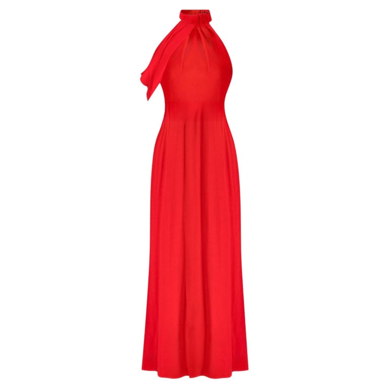 evening dresses alexander mcqueen Draped Shoulder Halter Neck Gown/Dress For Sale at 1stDibs Met gala Bronze Metallic Dress - Tank Sleeve Color:Midnight Petals