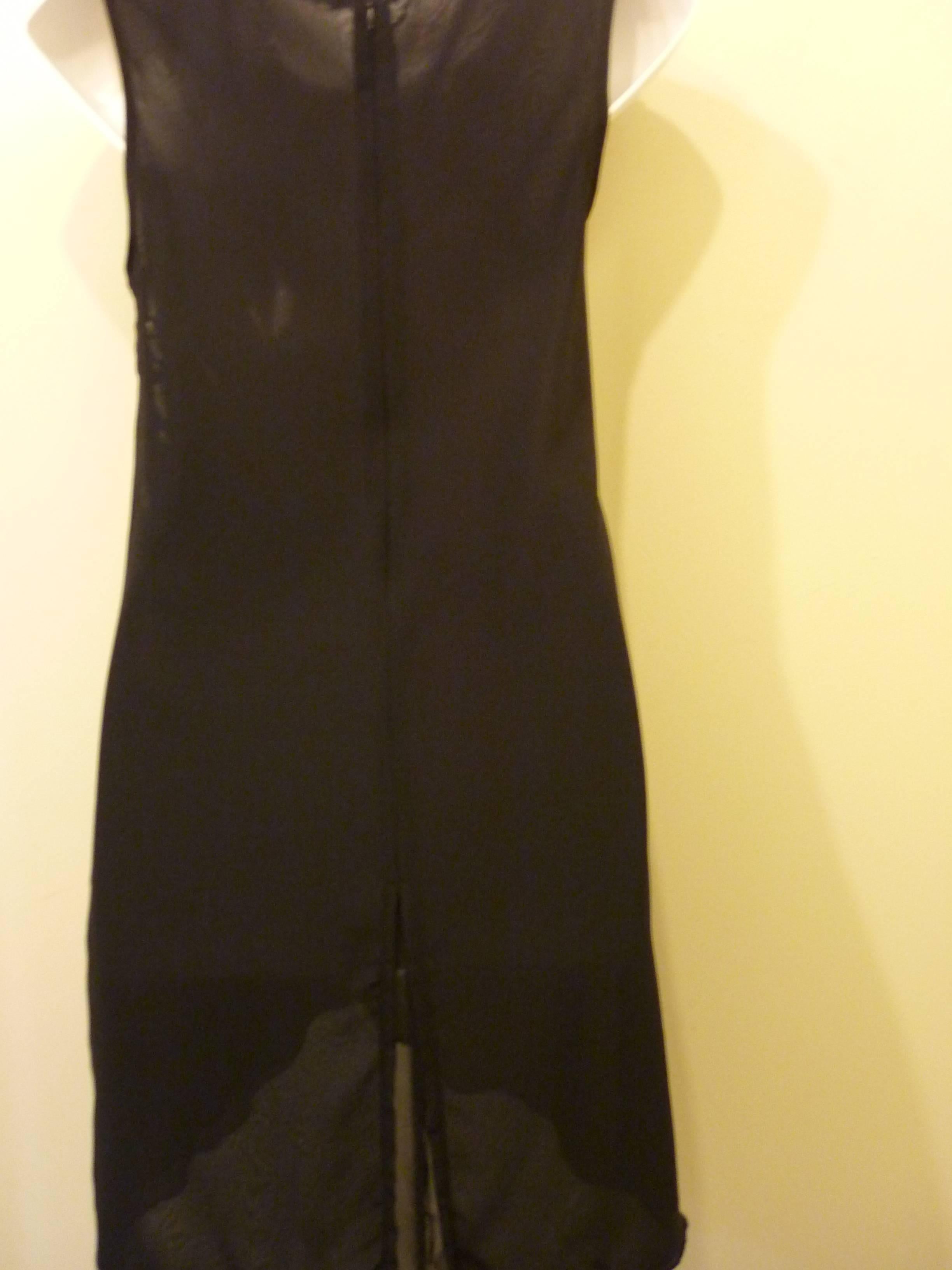 Nero Alexander McQueen Tunica drappeggiata / Mini abito, 2013 in vendita