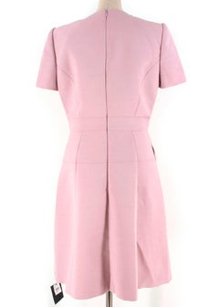 Alexander McQueen Dusty Pink Box Pleat Dress IT 44