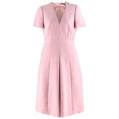 Alexander McQueen Dusty Pink Box Pleat Dress IT 44