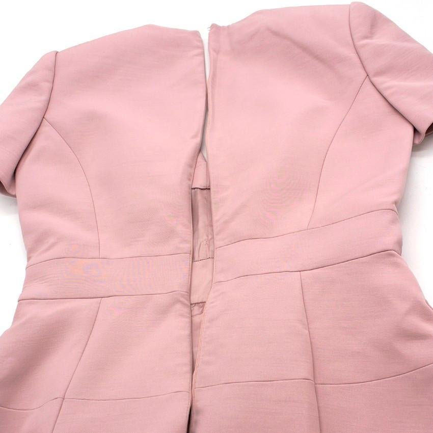 Alexander McQueen Dusty Pink Box Pleat Dress US 12 For Sale 3
