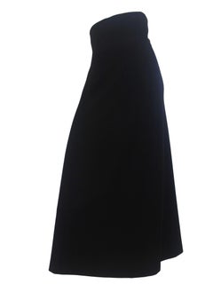 Alexander Mcqueen Early 1990s Black High Waisted Fitted Skirt