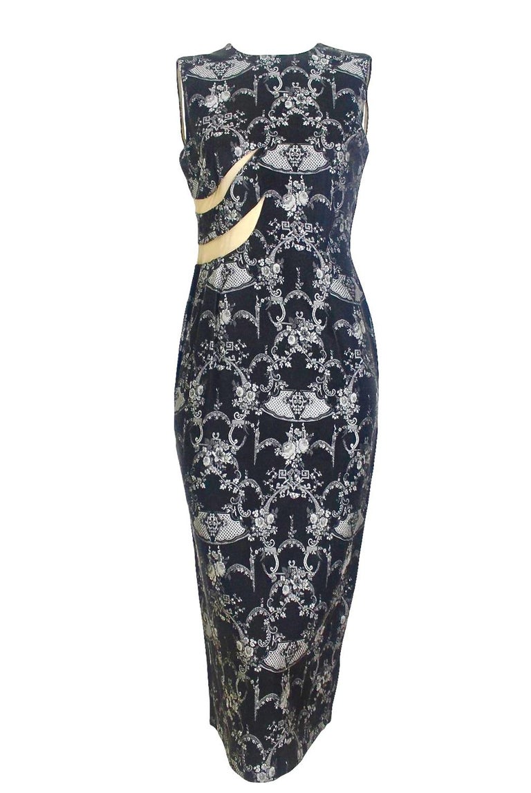 Alexander McQueen Early 1990s Fitted Dress For Sale at 1stDibs ...